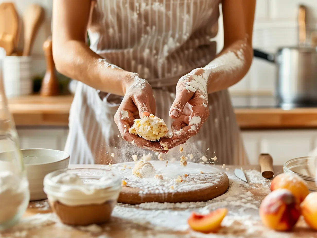 baking nectarine muffins