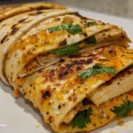 Cheesy Garlic Chicken Wraps