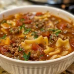 Delicious Crock Pot Lasagna Soup