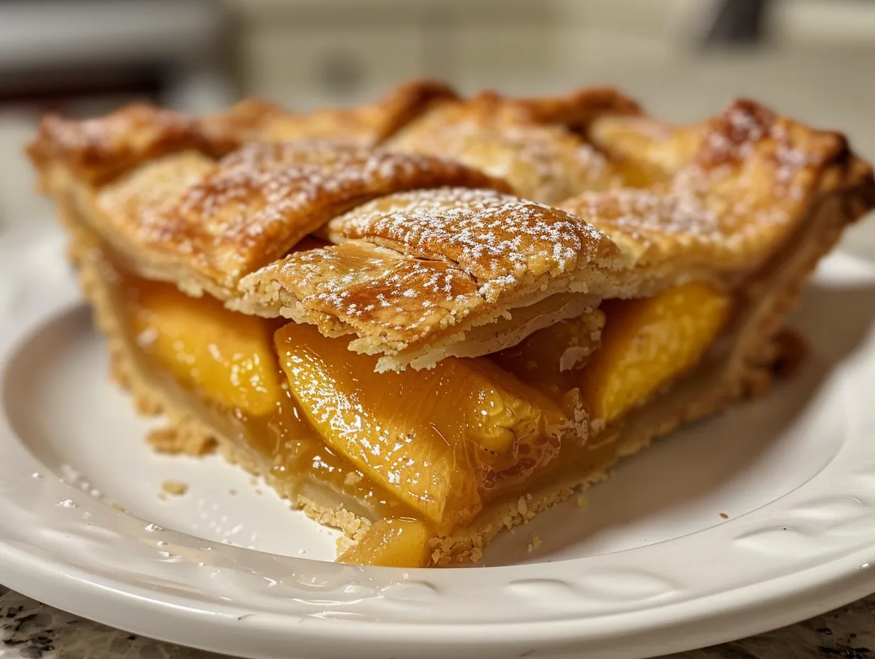 Peach Pie Recipe : Delicious Homemade Peach Pie