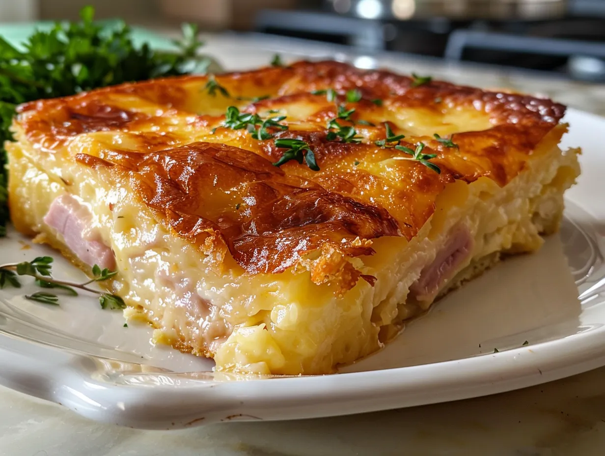 Delicious Monte Cristo Breakfast Casserole