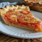 Delicious Southern Tomato Pie on a Rustic Table