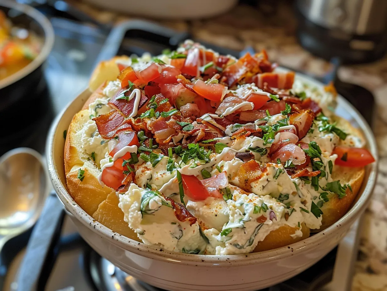 enjoy your homemade blt cottage cheese bowl