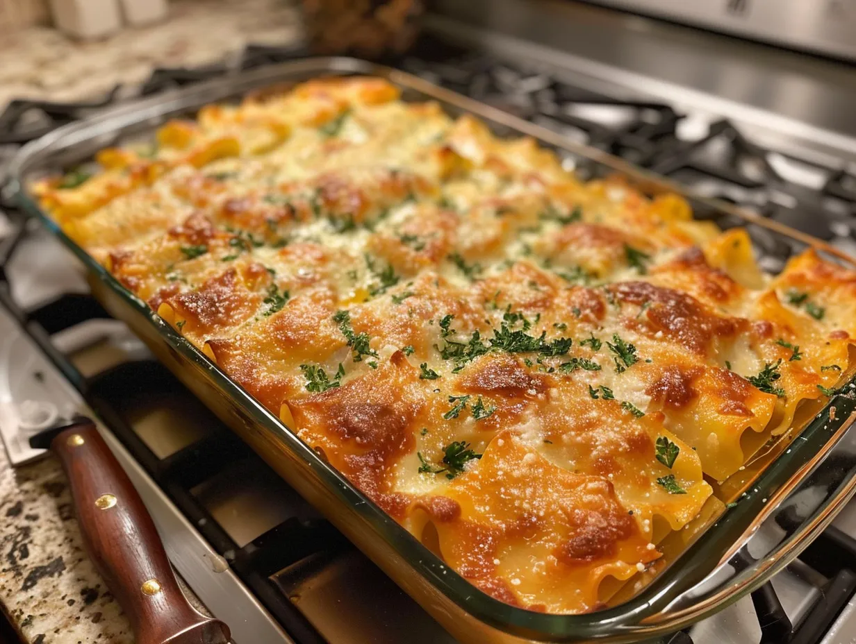 Finished Million Dollar Ravioli Casserole