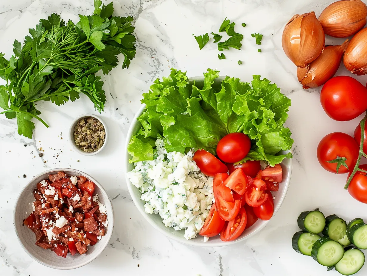 fresh blt cottage cheese bowl ingredients