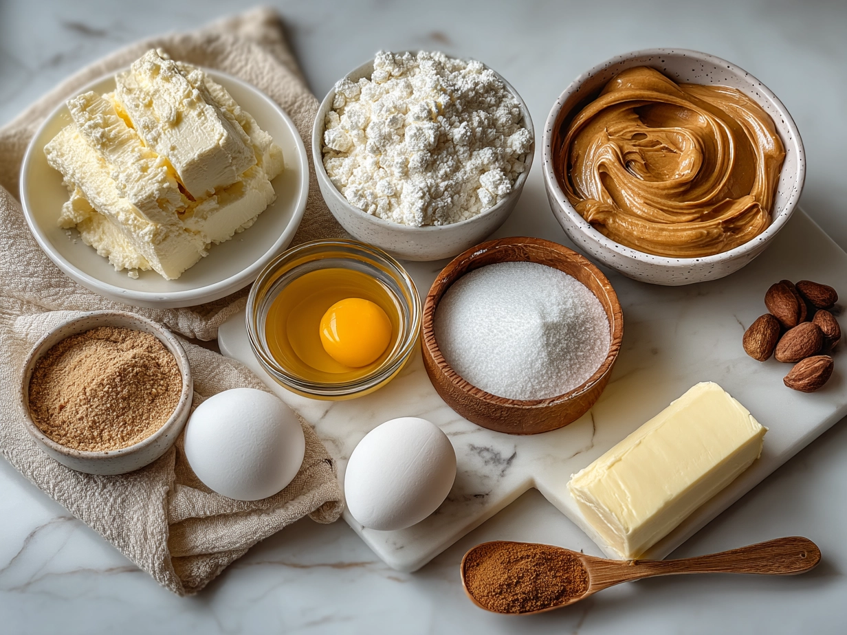 Ingredients for Cottage Cheese Peanut Butter Mousse