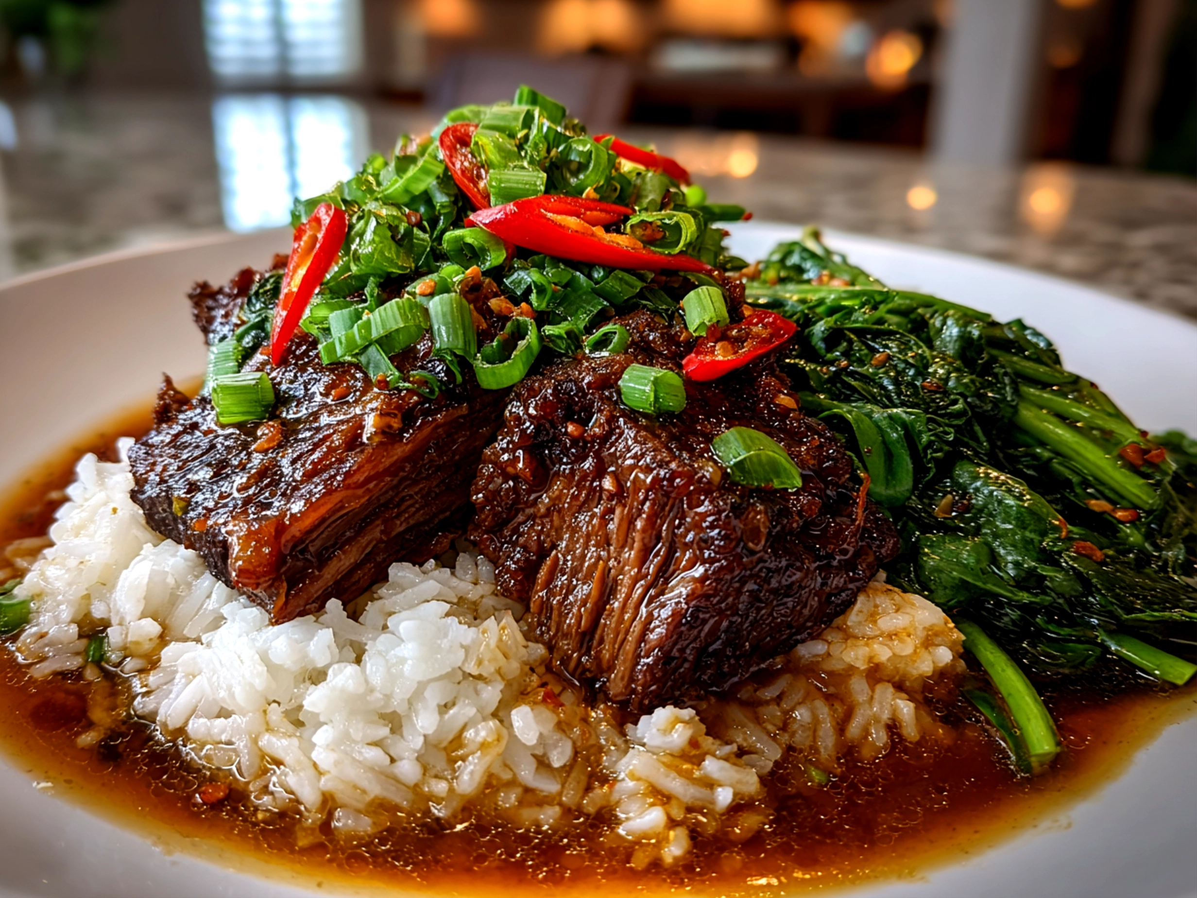 Delicious Korean Pot Roast Close-up